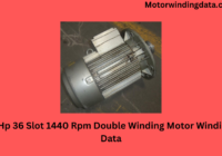 4 Hp 36 Slot 1440 Rpm Double Winding Motor Winding Data
