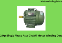 2 Hp Single Phase Atta Chakki Motor Winding Data
