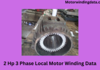 2 Hp 3 Phase Local Motor Winding Data