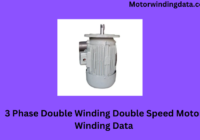 3 Phase Double Winding Double Speed Motor Winding Data