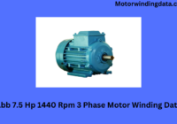 Abb 7.5 Hp 1440 Rpm 3 Phase Motor Winding Data