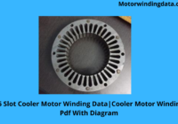 36 Slot Cooler Motor Winding Data