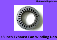 18 Inch Exhaust Fan Winding Data