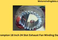 Crompton 18 Inch 24 Slot Exhaust Fan Winding Data