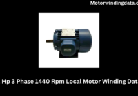 1 Hp 3 Phase 1440 Rpm Local Motor Winding Data