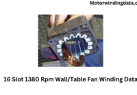 16 Slot 1380 Rpm Wall/Table Fan Winding Data