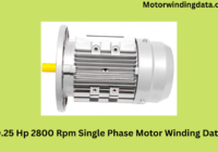 0.25 Hp 2800 Rpm Single Phase Motor Winding Data
