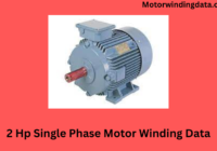 2 Hp Single Phase Motor Winding Data
